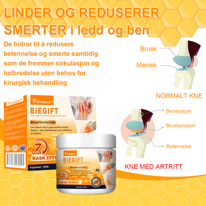 🏆🐝Vinartera™ Biegift Ledd Regenerasjons Krem🔥60 % rabatt i en begrenset periode🔥 -【CE-sertifisert】